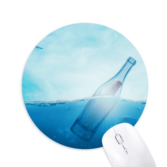 Ocean Glass Bottle Science Nature Mouse Pad Comfortable Game Office Mat