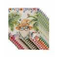 thumbnail image 1 of Ocean Gnomes Cloth Napkins Set of 8 Reusable Dinner Napkins, Coastal Shell Palm Leaf Shell Starfish Cocktail Napkin Washable Table Napkins for Wedding/Holiday Party/Baby Shower 20"x20", 1 of 7