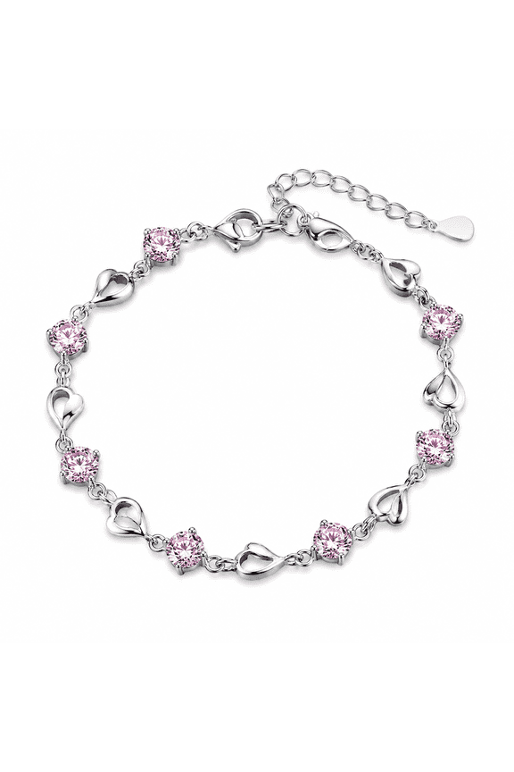 Ocean Heart Bracelet for Women, Titanium Steel Minimalist Round Charm Bracelet, INS Inspired Unique Fashion Jewelry with Elegant Design for Daily Wear, Office Style, Date Nights and Gift Giving