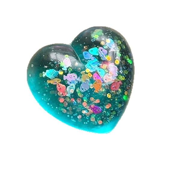Ocean Heart Squishy Stress Relief Fidget Soft Heart Squeeze Decompression Ball Creative Stress Reliever Desk Ornament
