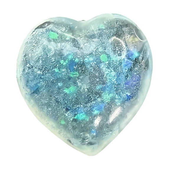 Ocean Heart Squishy Toy, Ultra-Soft Slow Rising Stress Relief Fidget Toy, Calming Sensory Squeeze Ball for Desk Decor Office Home, Creative Gift for Craft Lovers