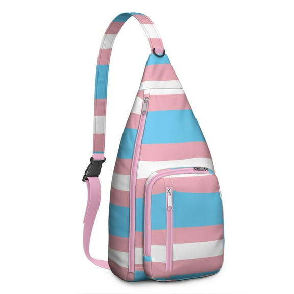 Ocean Inspired Geometric Bag - Starry Night Beach Scenery Print Crossbody Pack, Adjustable Strap Sling Bag for Women & Men