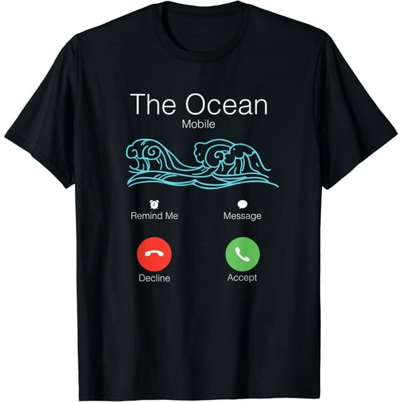 Ocean Is Calling Beach Surfer Gift T-Shirt