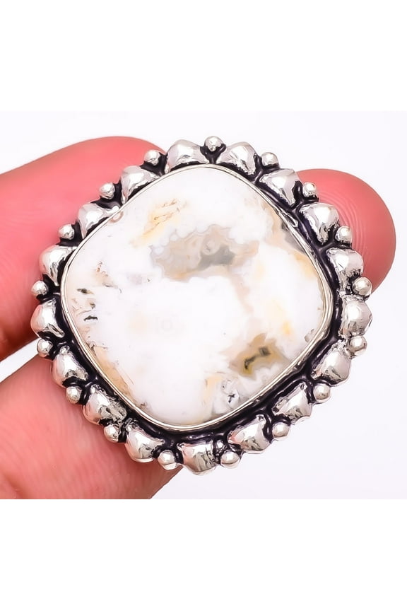Ocean Jasper 925 Sterling Silver Jewelry Ring s.9 M1575, Gemstone Jewelry, Birthday Gift, Christmas Gift