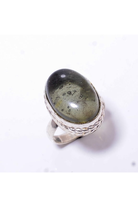 Ocean Jasper - Madagascar Designer Handmade 925 Sterling Silver Ring S.8 R164