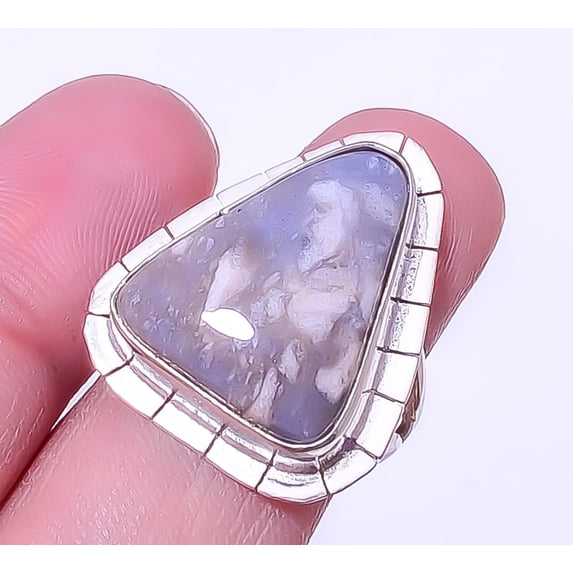 Ocean Jasper - Madagascar Gemstone 925 Silver Plated 8 R1282-36 M6582 T36 A319, Valentine's Day Gift, Birthday Gift, Beautiful Jewelry For Woman