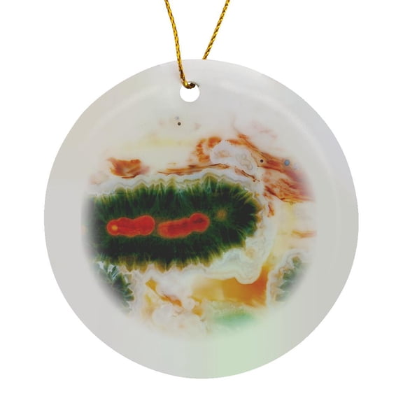3drose, Ocean Jasper Stone, Madagascar, Artistic Abstract - Na01 Bja0187 - Jaynes Gallery, Circle Porcelain Ornament