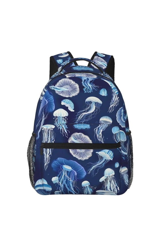 Ocean Jellyfish Backpack Lightweight Rucksack Travel Bag for Men and Women