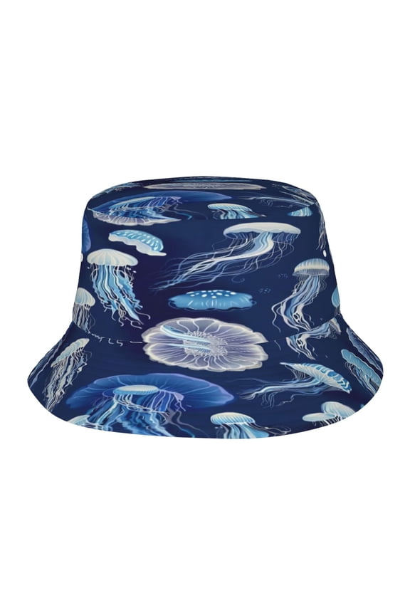 Ocean Jellyfish Fisherman's Hat Lightweight and Breathable Sun Hat Suitable for Both Men and Women