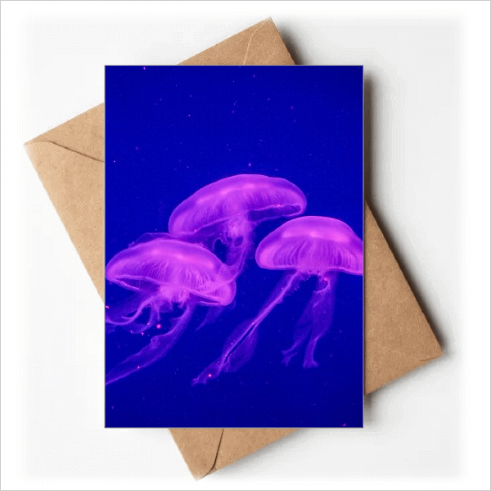 Ocean Jellyfish Science Nature Picture Greeting Cards You are Invited Invitations