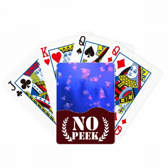 Ocean Jellyfish Science Nature Picture Peek Poker Playing Card Private Game