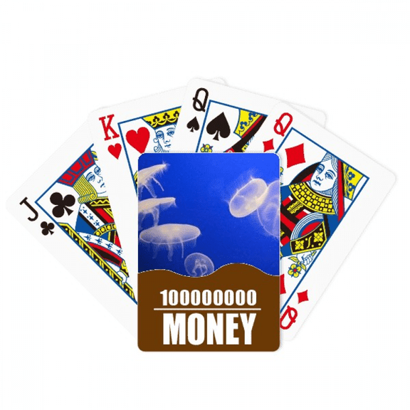 Ocean Jellyfish Science Nature Picture Poker Playing Card Funny Hand Game