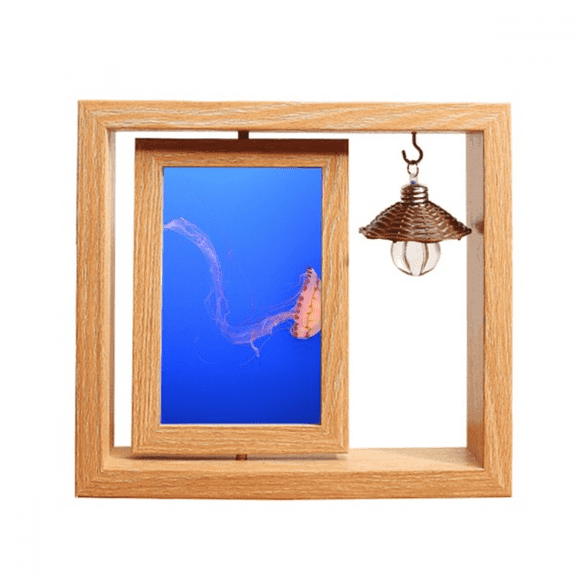 Ocean Jellyfish Science Nature Picture Wooden Rotating Picture Photo Frame 4x6