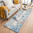 thumbnail image 1 of Ocean Jellyfish Washable Runner Rugs 2'x6', Shell Coral Low Pile Throw Entryway Rug Non-Slip Sturdy Edge Binding Carpet for Indoor Bedside Entrance Bedside, 1 of 9