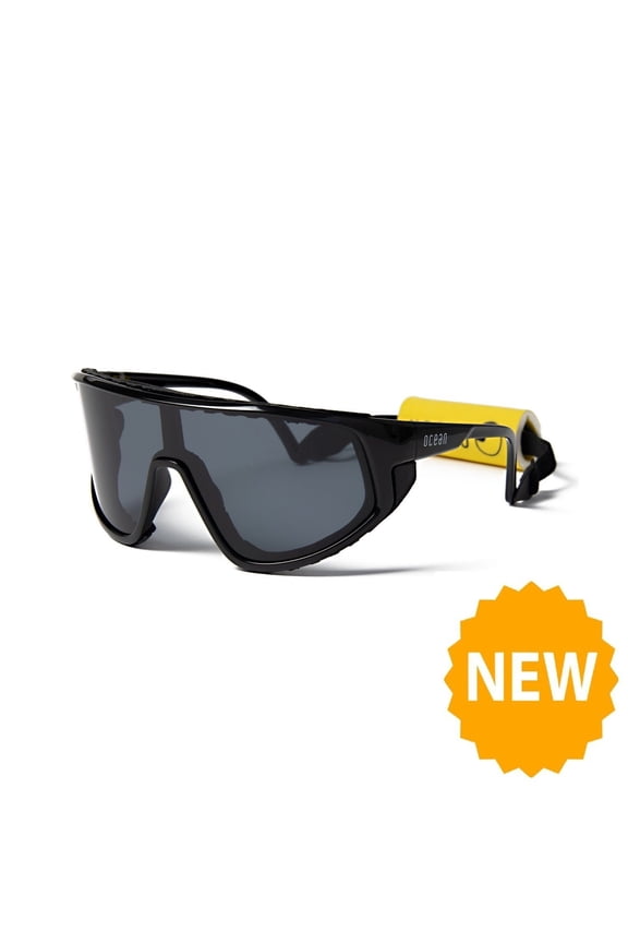Killy Water Polarized Kiteboarding And Water Sports Sunglasses (frame Shiny Black, Lens Smoke)