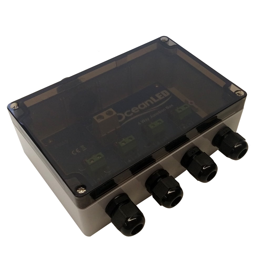 Ocean LED 019901 Standard 12/24V 4-Way Junction Box