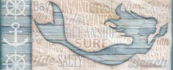Ocean Life Mermaid Canvas Art - Jen Killeen (10 x 20)