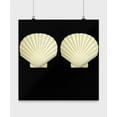 thumbnail image 1 of Ocean Life Poster - 13x13 - Funny Sea Shell Bra Wall Decor Gift, 1 of 1