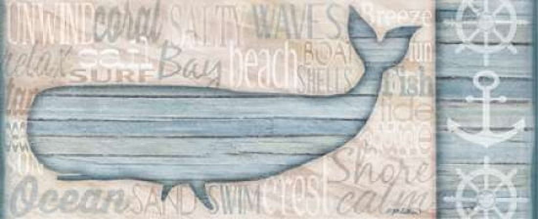 Ocean Life Whale Canvas Art - Jen Killeen (10 x 20)