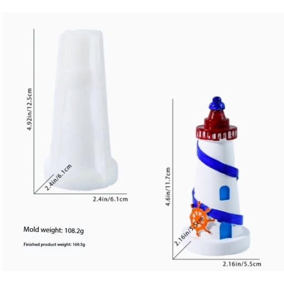 Ocean Lighthouse Silicone Baking Mold Non-Stick Cake Chocolate Candy