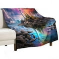 thumbnail image 1 of Ocean Lighthouse for Women Men Kids Flannel Throw Blankets Soft Fuzzy Lightweight for Home Decor Couch Bed Sofa, 1 of 8
