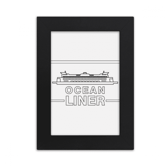 Ocean Liner Ferry Transportation Desktop Photo Frame Picture Display Art Painting Exhibit
