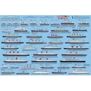 Ocean Liners Educational Poster 36x24