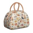 thumbnail image 1 of Ocean Lunch Box for Women: Seashell Conch Design - Insulated Reusable Bag, Leakproof Compact for Work/Travel, High Capacity Tote with Pockets, 1 of 4