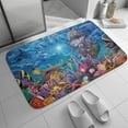 Ocean Magic Bath Rugs Absorbent Non Slip Door Mats Soft Carpet Washable