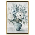thumbnail image 1 of Ocean Mist Flower Canvas Farmhouse Floral Art by Art Remedy, Gold Frame, 10" x 15", 1 of 7