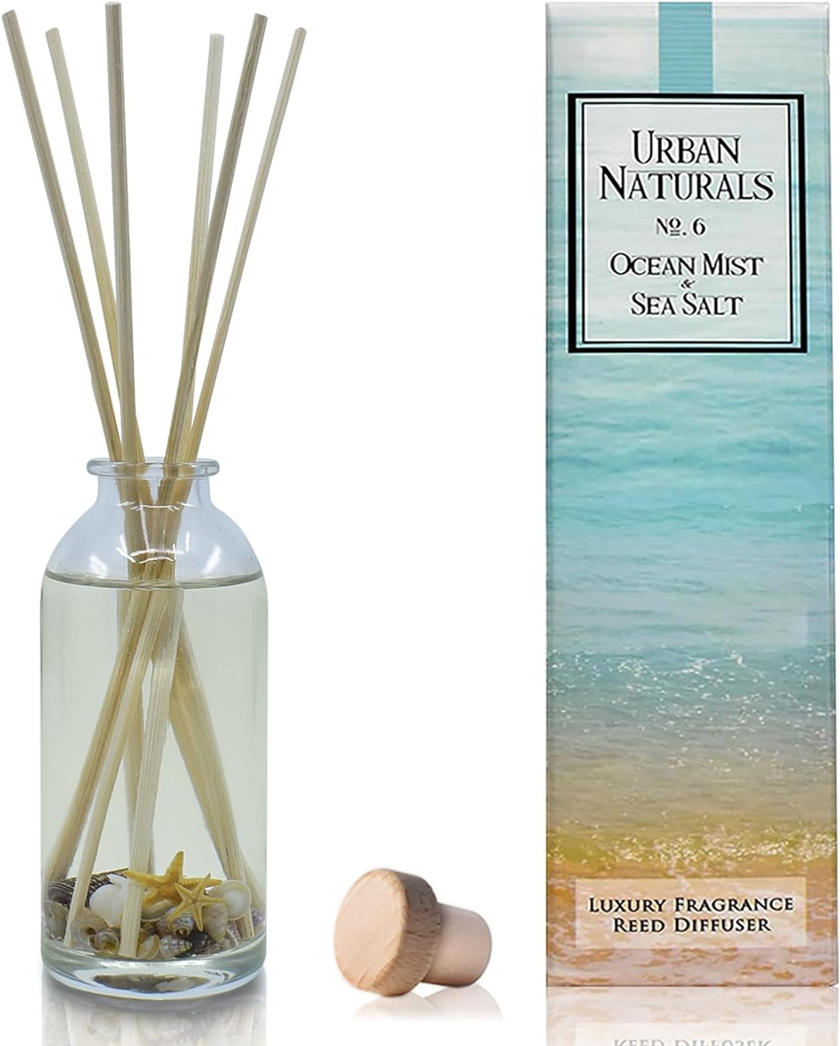 Ocean Mist & Sea Salt Reed Diffuser Set Made with Essential Oils