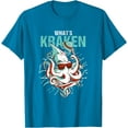 thumbnail image 1 of Ocean Monster Meme Diver Surfer Beach Lover What's Kraken Softstyle Unisex T-Shirt,Sapphire Color,Size 3XL, 1 of 5