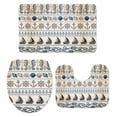 thumbnail image 1 of Ocean Nautical Bathroom Rugs Set Vintage Blue Beige Seahorse Shell Anchor Boat Ropes Non Slip Absorbent Soft Bath Mats 3 Piece Set with Bathroom Rug, U-Shaped Floor Mat, Toilet Seat Cover Small Size, 1 of 9