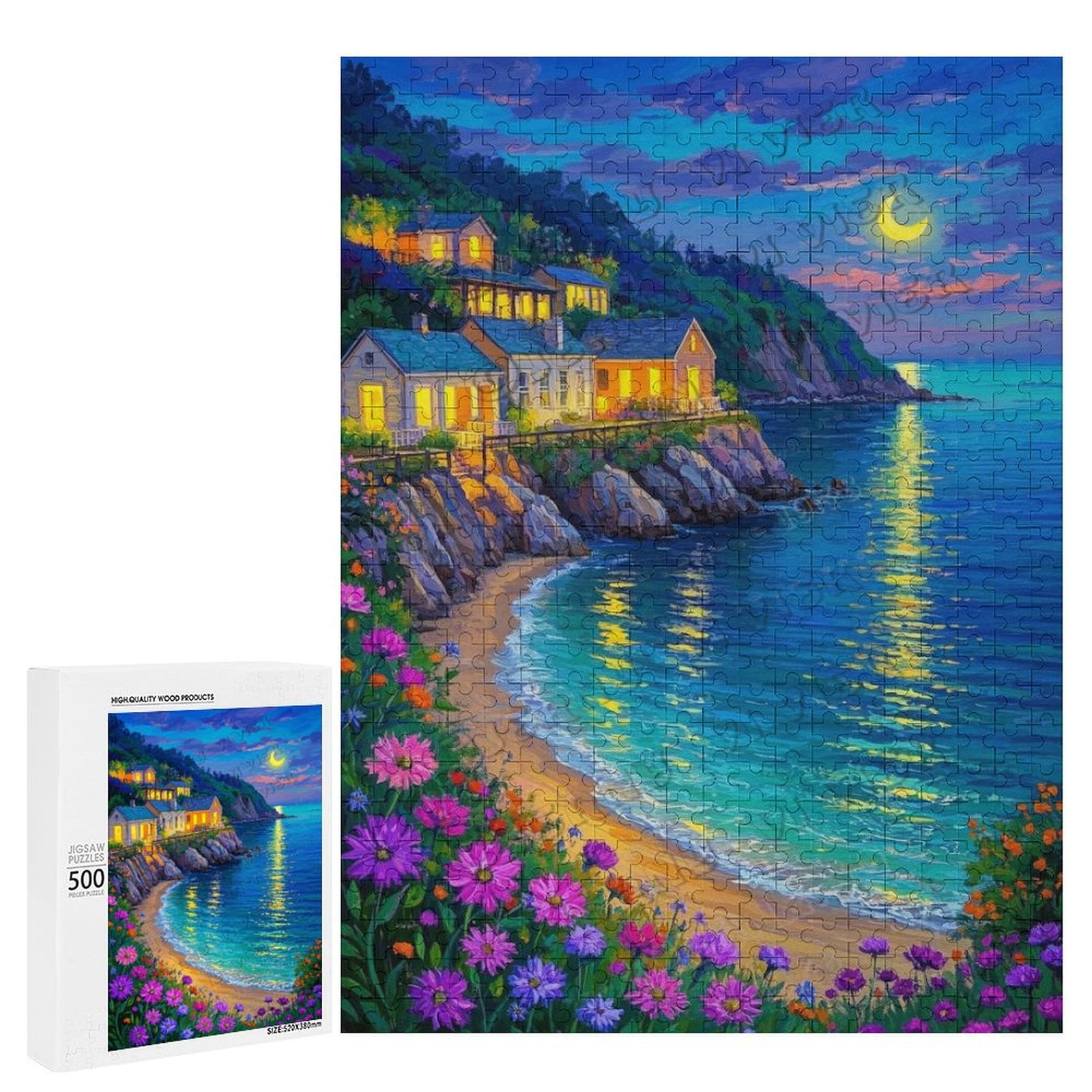 VOLUVOLU 500 Piece Jigsaw Puzzle For Adults - Fengniaohua Pattern, Challenging Fun