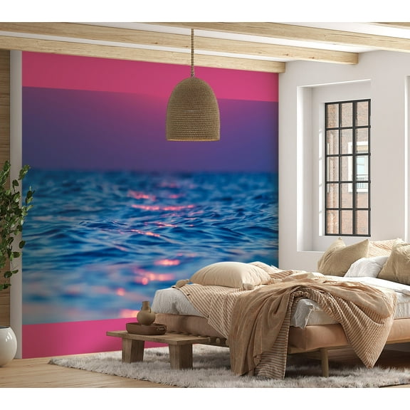 Ocean Non-pasted Wallpaper Wall Mural - Vibrant Sea in Gradients