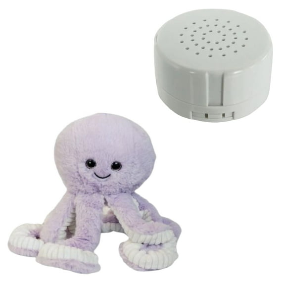 Ocean Octopus 16 inch Plush Toy with Recorder  Eco-Friendly Interactive Valentines Day Gift