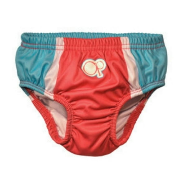 Ocean Pacific Infant Girls Pink & Blue Reusable Swim Diaper M/L