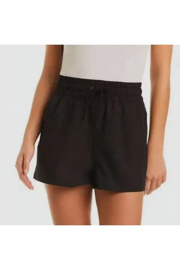 Ladies' Size Large (12-14) Swim Board Shorts, Black