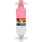 Ocean Pacific Sunset DrOcean Pacific Through Lb Longboard Skateboard -9.5x39 Pink/White