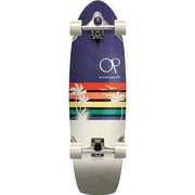 Ocean Pacific Sunset Surfskate Complete Skateboard -9.75x33 Navy/Off-White