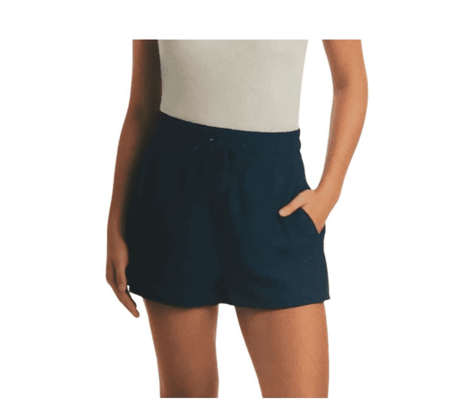 Ocean Pacific Womens Zipper Pocket Swim Short Navy XXL