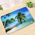 thumbnail image 1 of Ocean Palm Trees Landscape Bath Mat Natural Scenery Entrance Door Mat Bathroom Rug Floor Mats Toilets Carpeted Bathroom Mats Set, 1 of 5