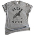 thumbnail image 1 of Ocean Panther Seal Shirt, Unisex Women's Men's Shirt, Seal Shirt, Funny Animal Shirt, Dark Heather Gray, Small, 1 of 6