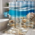 Ocean Paradise Bathroom Set Seashell & Starfish Floor Seahorse Decor