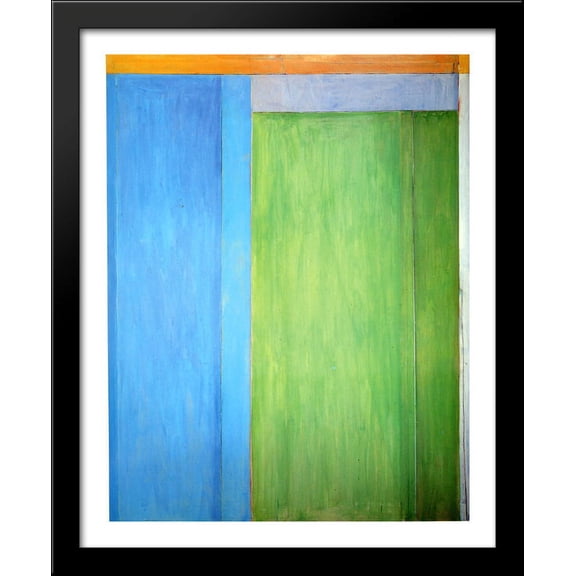 Ocean Park No. 45 28x34 Large Black Wood Framed Print Art by Richard Diebenkorn