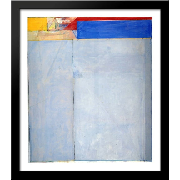 Ocean Park No. 49 28x32 Large Black Wood Framed Print Art by Richard Diebenkorn