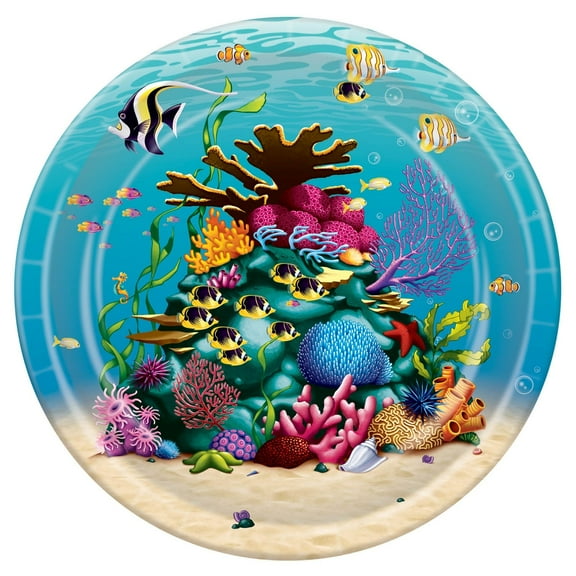 Ocean Party Dinner Plates (8 Count)