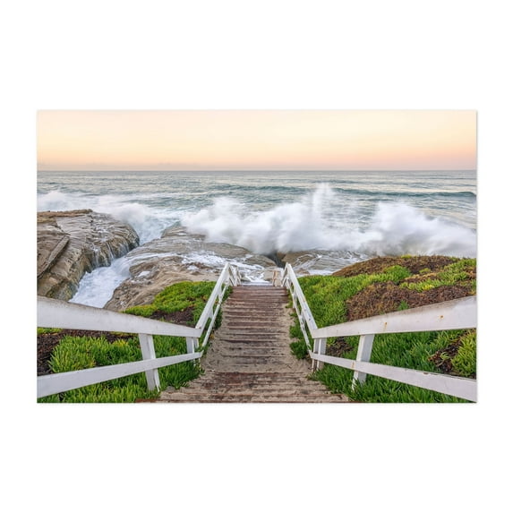 Ocean Pathways - Windansea Beach - San Diego California Photography Unframed Wall Art Print 8 x 12 inches