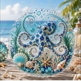 thumbnail image 1 of Ocean Pearl Art DIY Hanging Ornament Kit, Sea Turtle Coastal Diamond Art Kit with Complete Tools, Sparkling Rhinestone Bead Craft Gift for Ocean Lovers A, 1 of 8