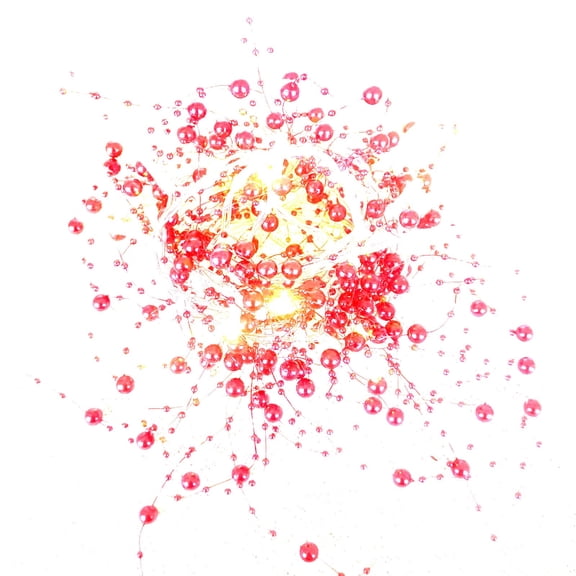 Ocean Pearl String Lamp 40 LED Battery Powered Remote Control 8 Modes Timer 10 Ft Decorative Lighting For Wedding Party Home DIY